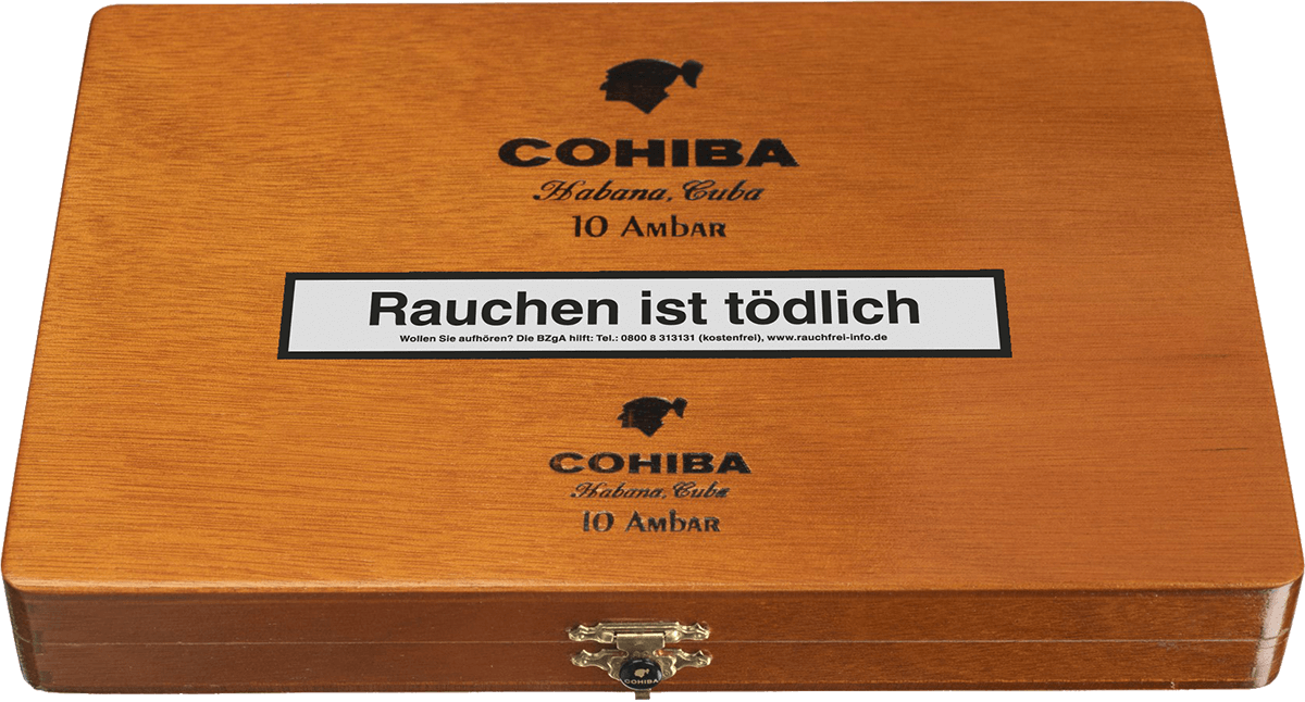 Cohiba Linea Clasica Ambar - Holzkiste vorne geschlossen