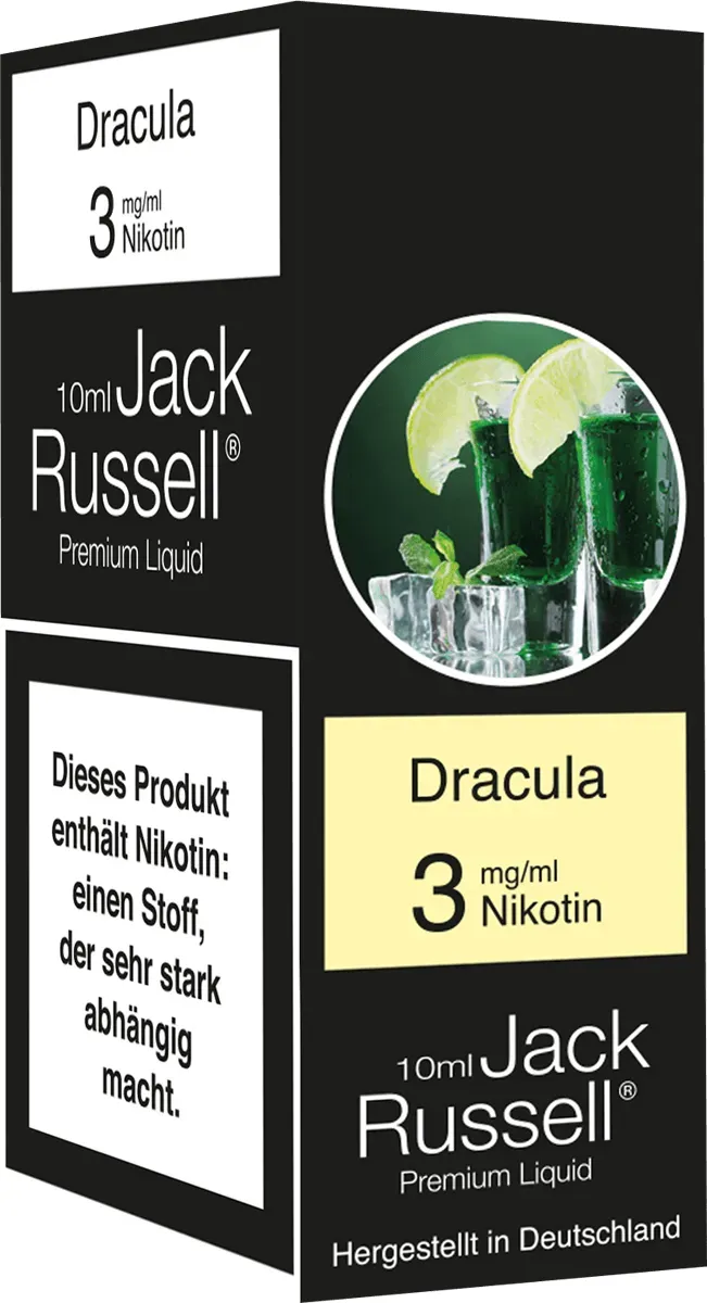 Jack Russell Liquid Dracula 3mg Verpackung