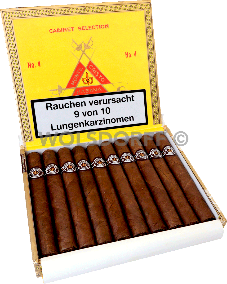 Montecristo No. 4 - Kiste vorne geöffnet
