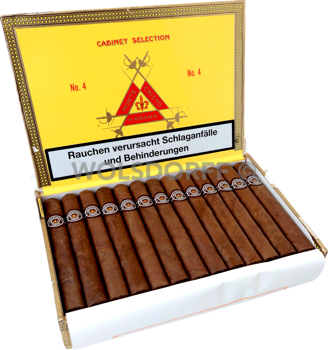 Montecristo No. 4 - Kiste vorne geöffnet