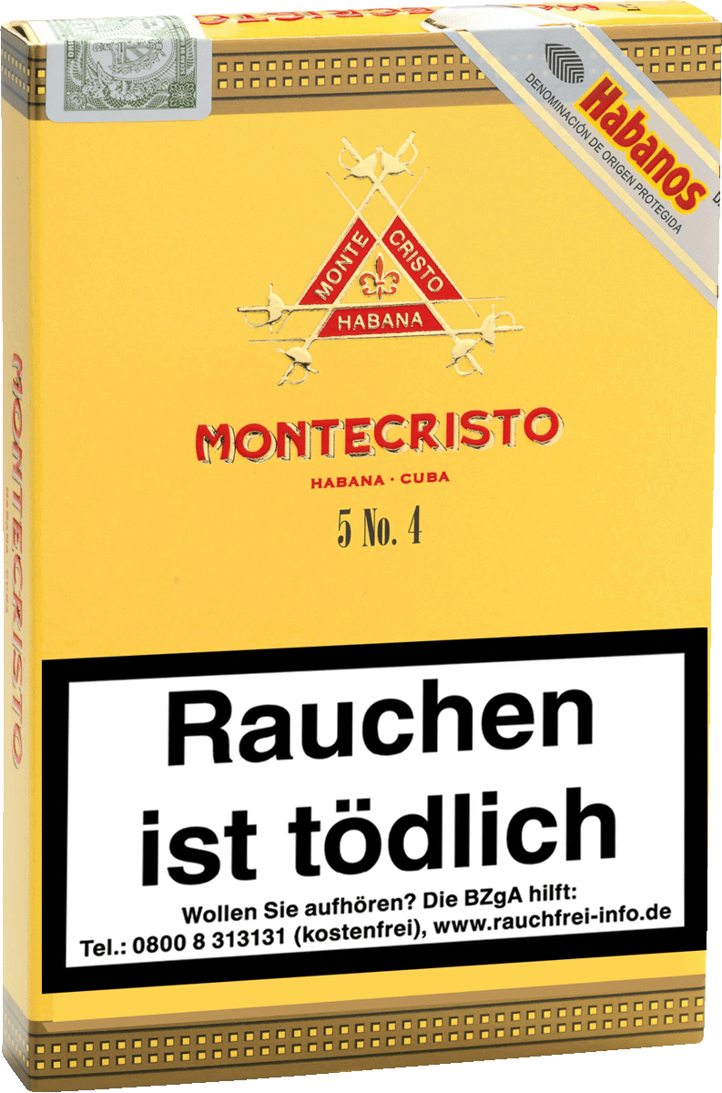 Montecristo No. 4 - Pappetui vorne geschlossen