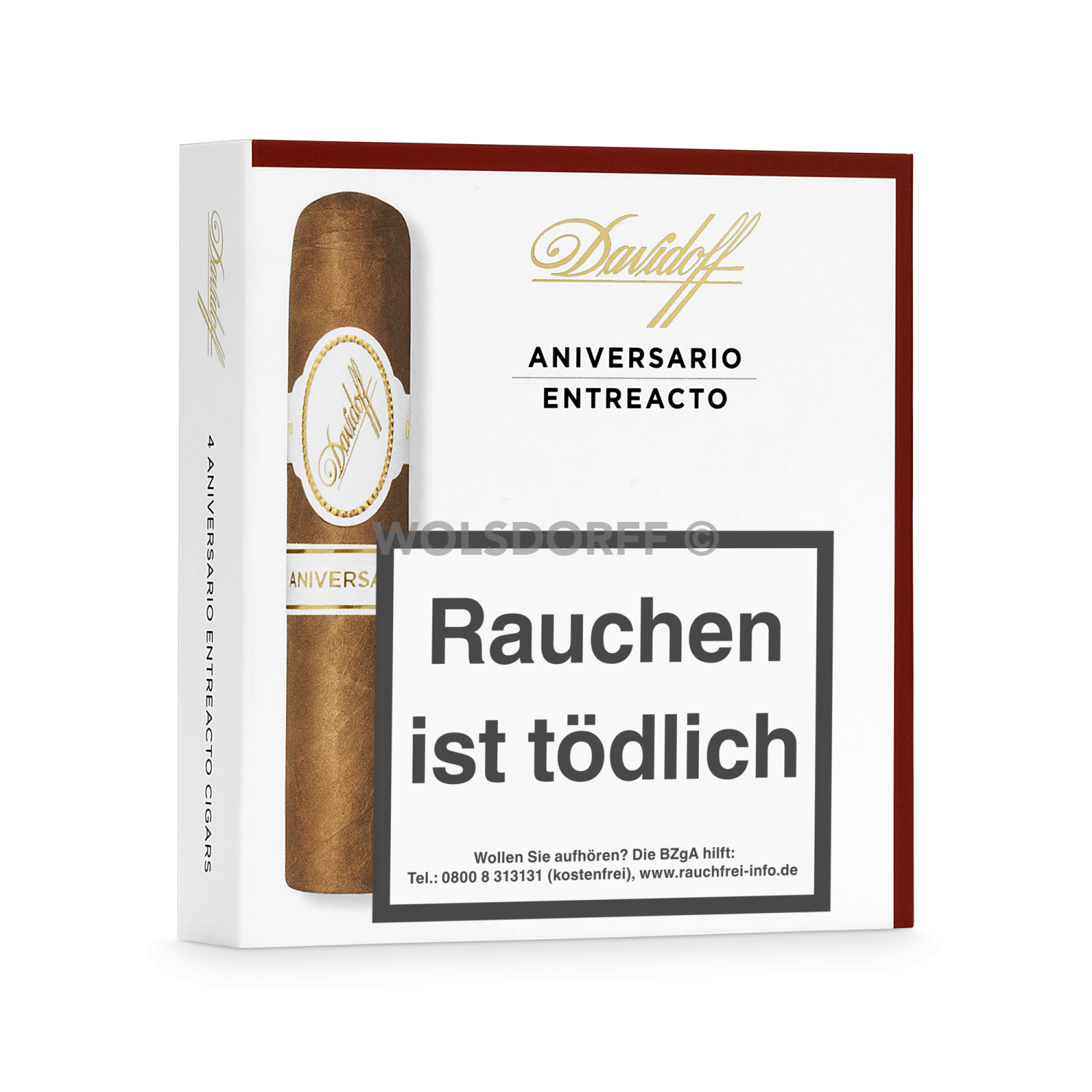 Davidoff Aniversario Entreacto - Pappkarton vorne geschlossen