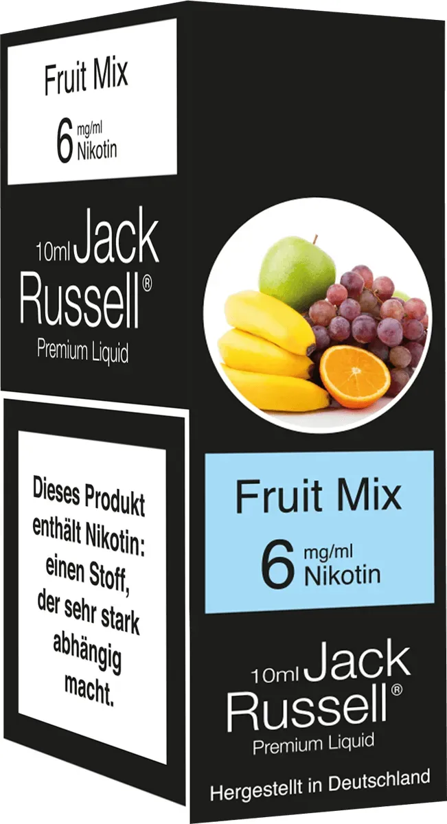 Jack Russell Liquid Fruit Mix 6mg Verpackung