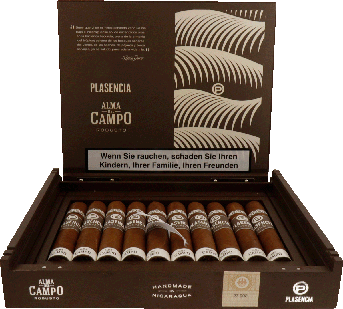 Plasencia Alma del Campo - Kiste vorne geöffnet