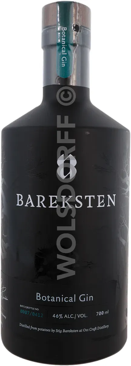Bareksten Botanical Gin Flasche Vorderseite
