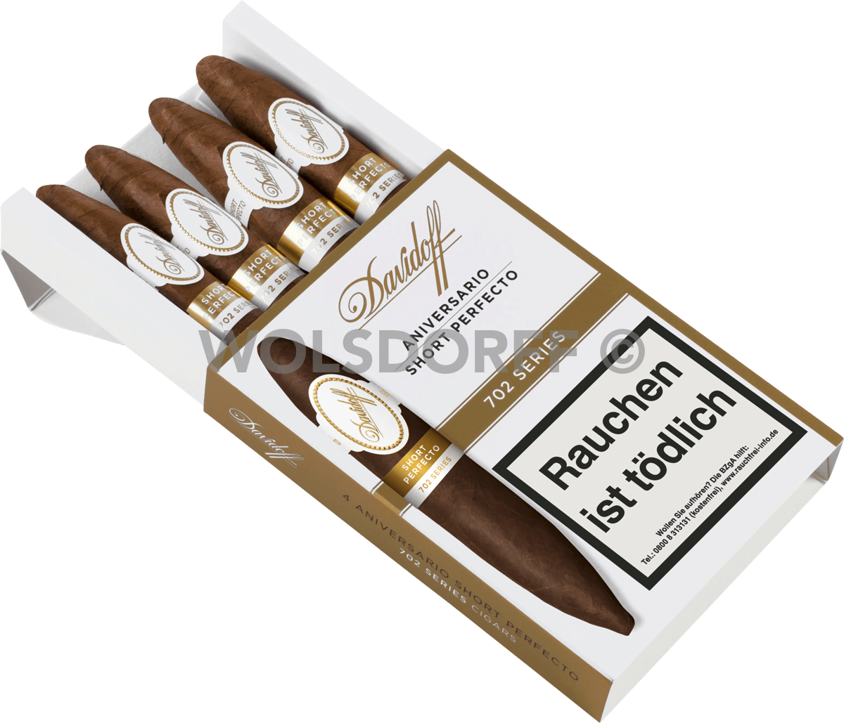 Davidoff 702 Series - Pappetui seitlich geöffnet