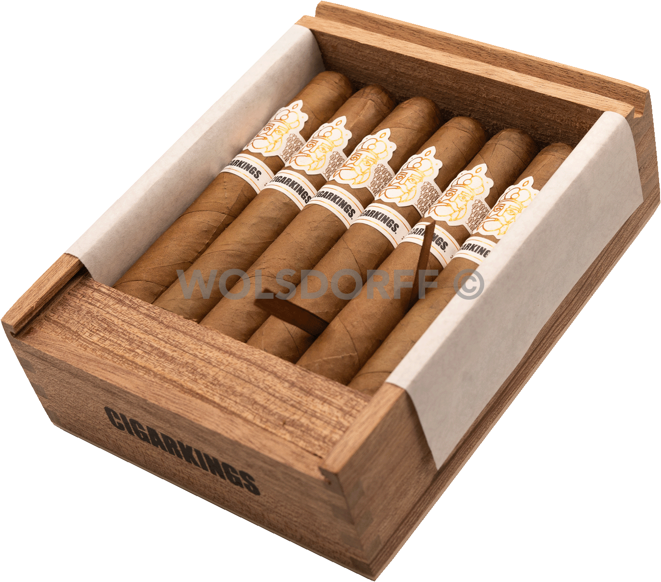 CigarKings Robusto Sun Grown - Kiste seitlich geöffnet