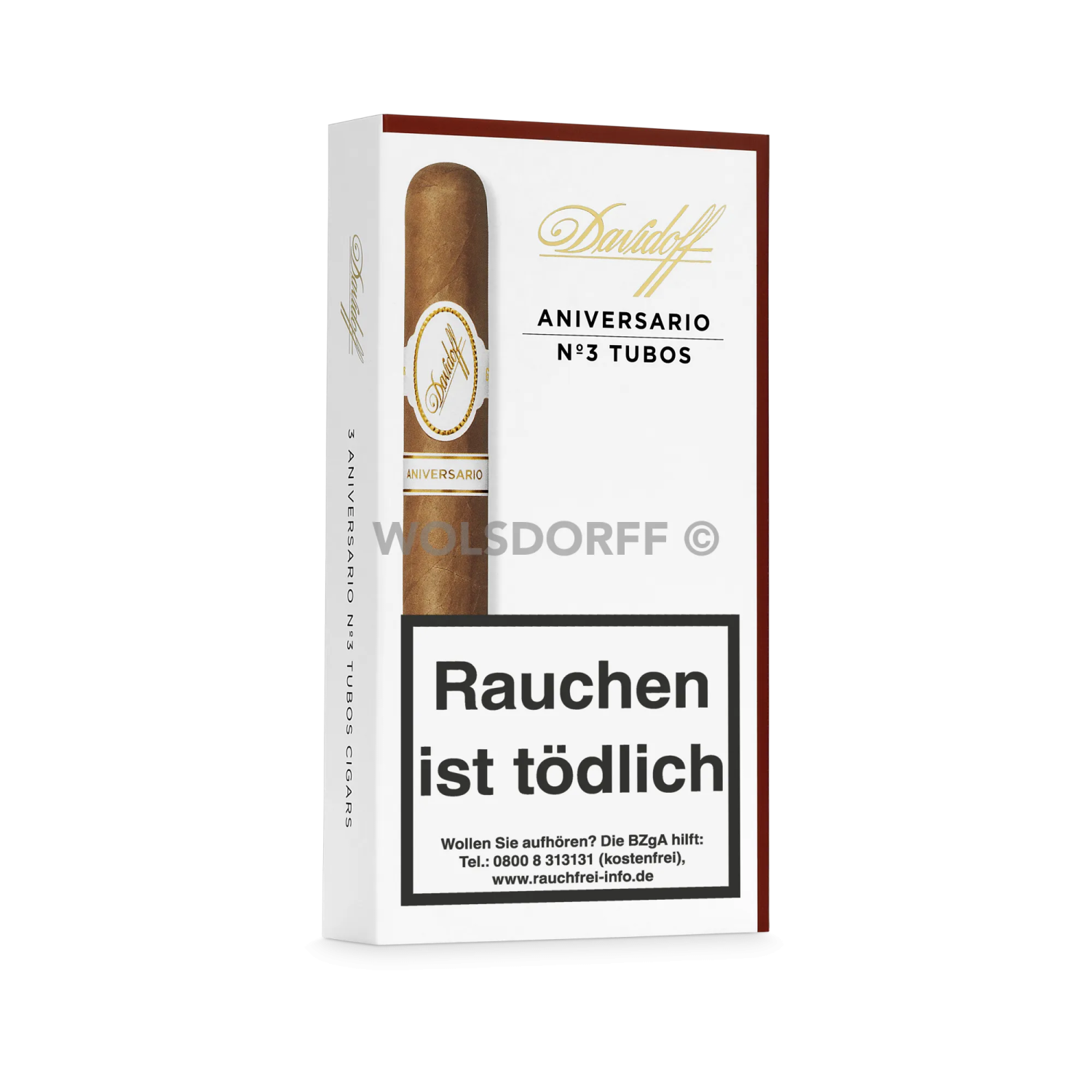 Davidoff SIgnature No.3 Tubos 3er Pappschachtel