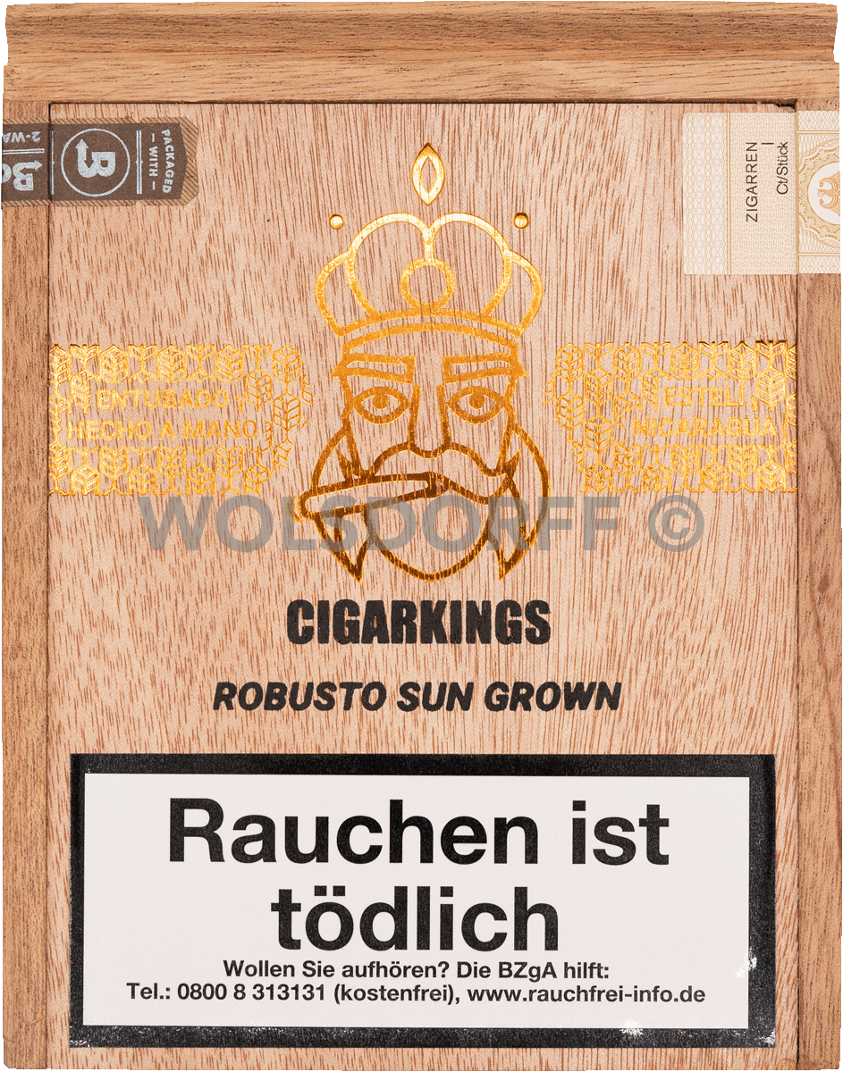 CigarKings Robusto Sun Grown - Kiste vorne geschlossen