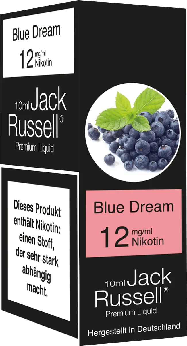 Jack Russell Liquid Blue Dream 12mg Verpackung