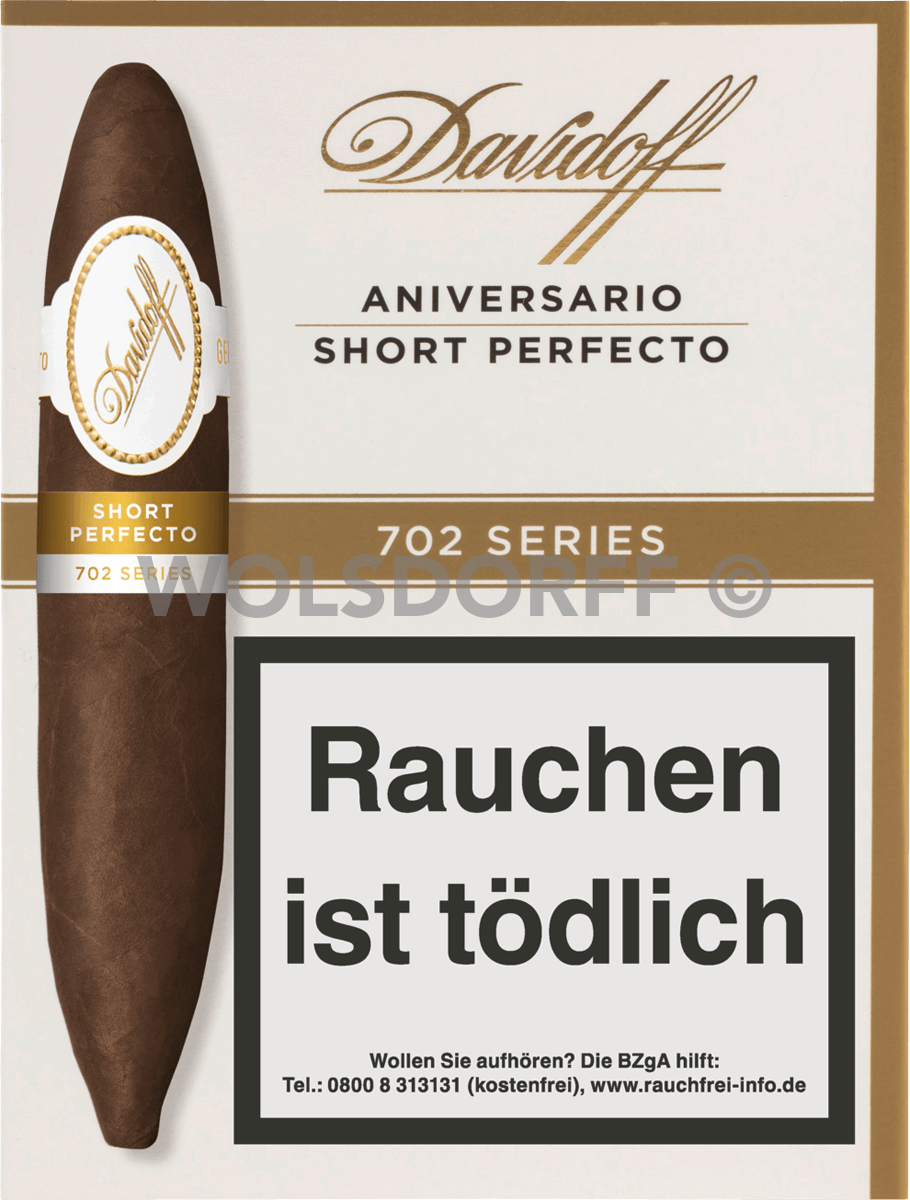 Davidoff 702 Series - Pappetui vorne geschlossen