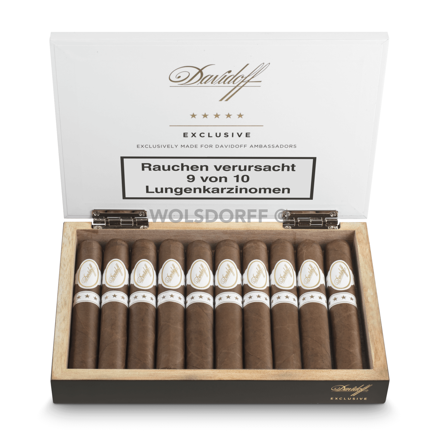 Davidoff Exclusive - Kiste vorne geöffnet