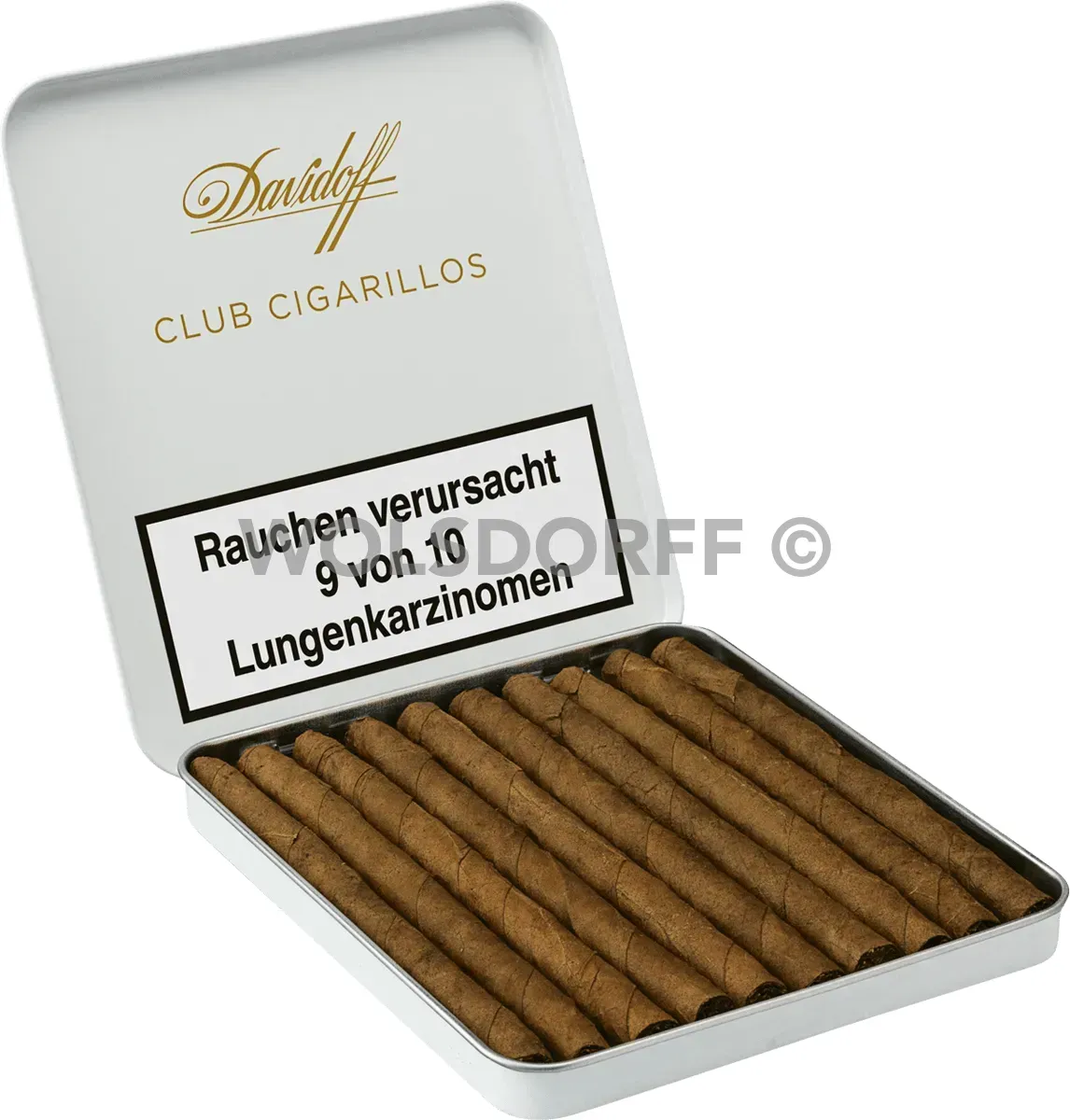 Davidoff Club Zigarillos Schachtel offen