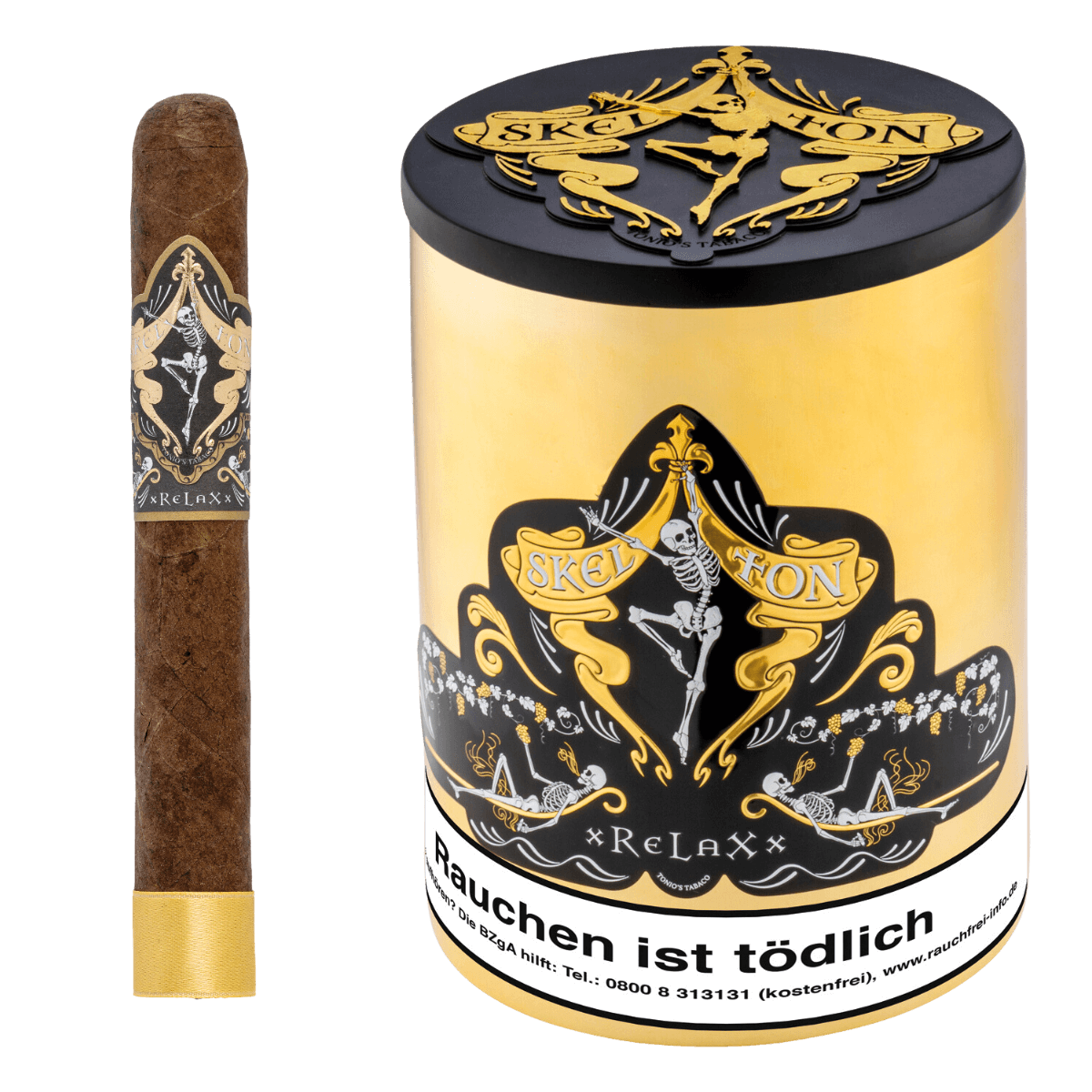 Skel Ton Xrelaxx Toro - Jar mit Zigarre