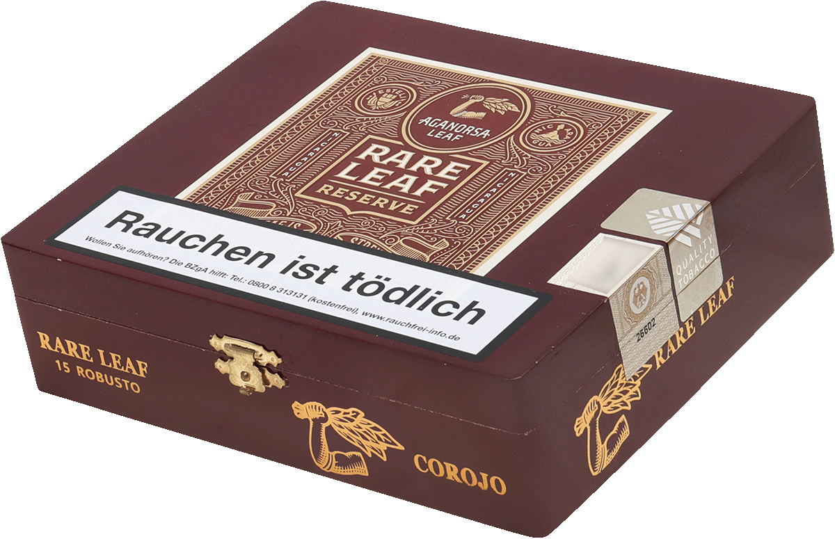 Aganorsa Leaf Rare Leaf Corojo - Kiste seitlich geschlossen