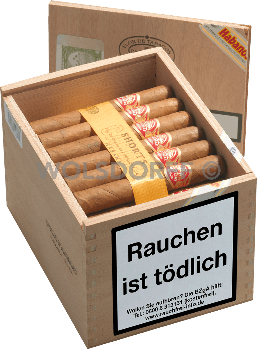 Partagas Shorts - Kiste vorne geöffnet