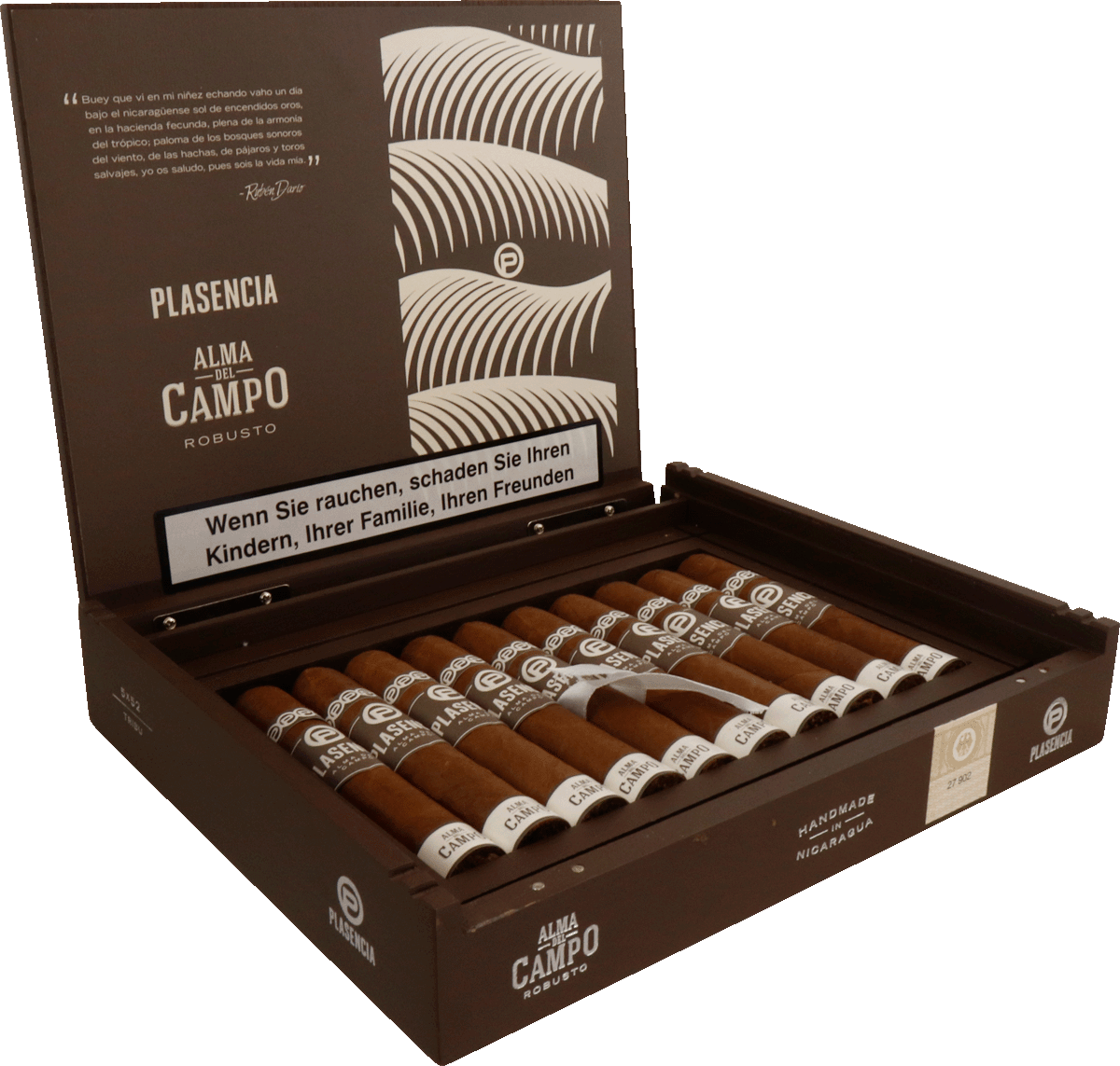 Plasencia Alma del Campo - Kiste seitlich geöffnet