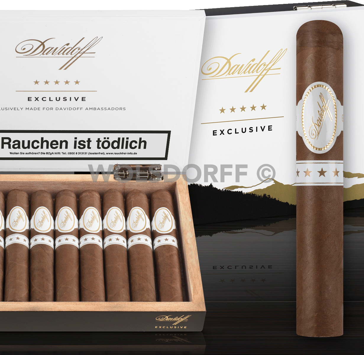 Davidoff Exclusive - Kiste vorne geöffnet