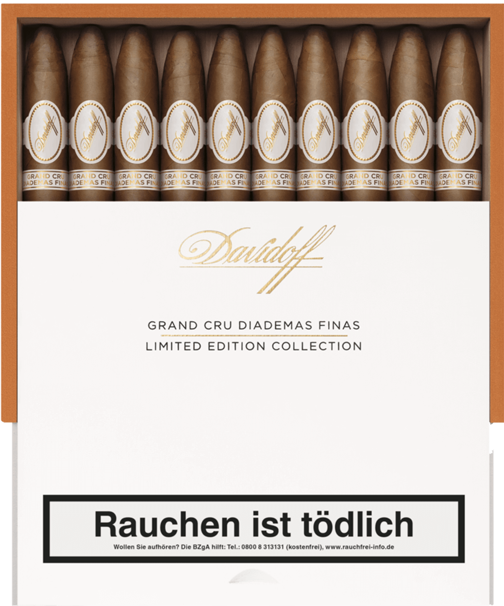 Davidoff Grand Cru Diademas - Kiste vorne geöffnet