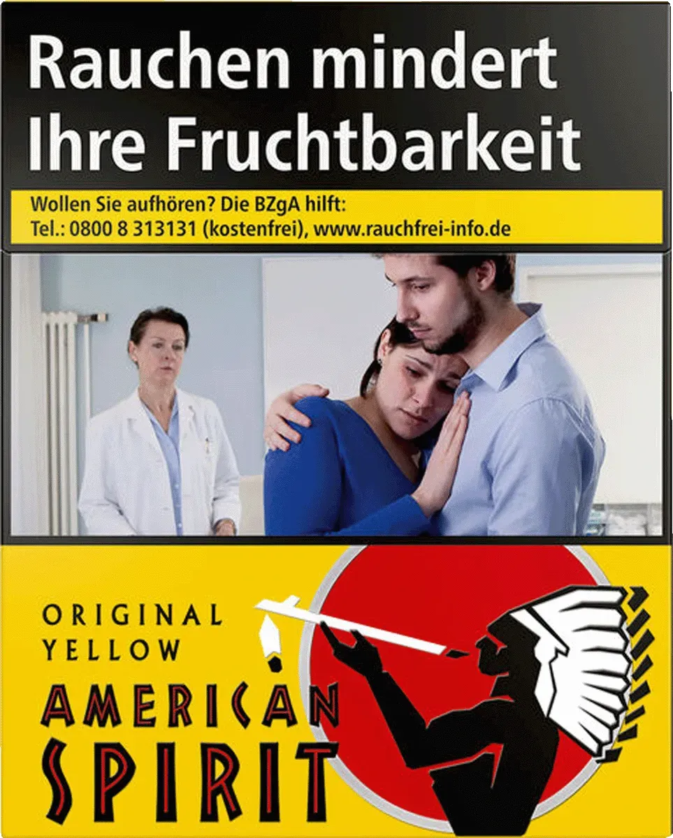 American Spirit Yellow BP L Vorderseite