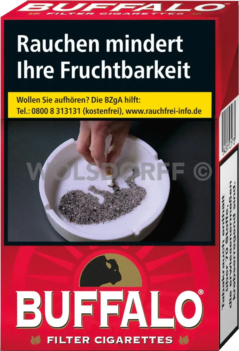 Buffalo Red OP Packung von vorne
