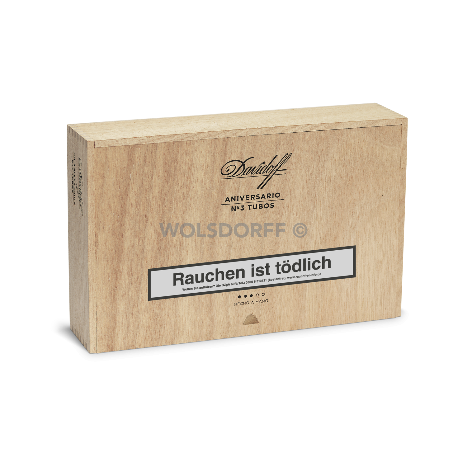 Davidoff Aniversario No 3 Tubos - Kiste vorne geschlossen