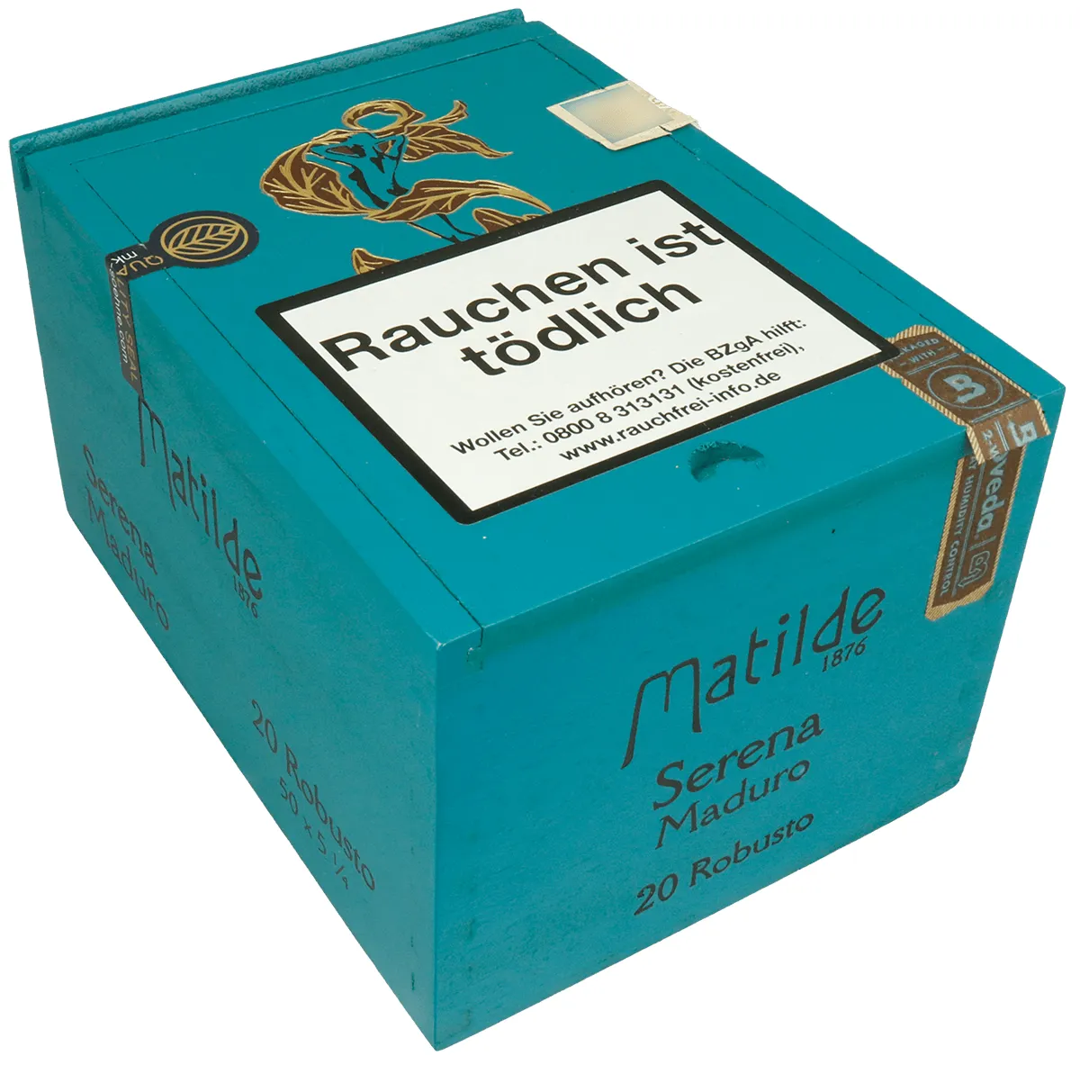 Matilde Serena Robusto Kiste geschlossen Seite