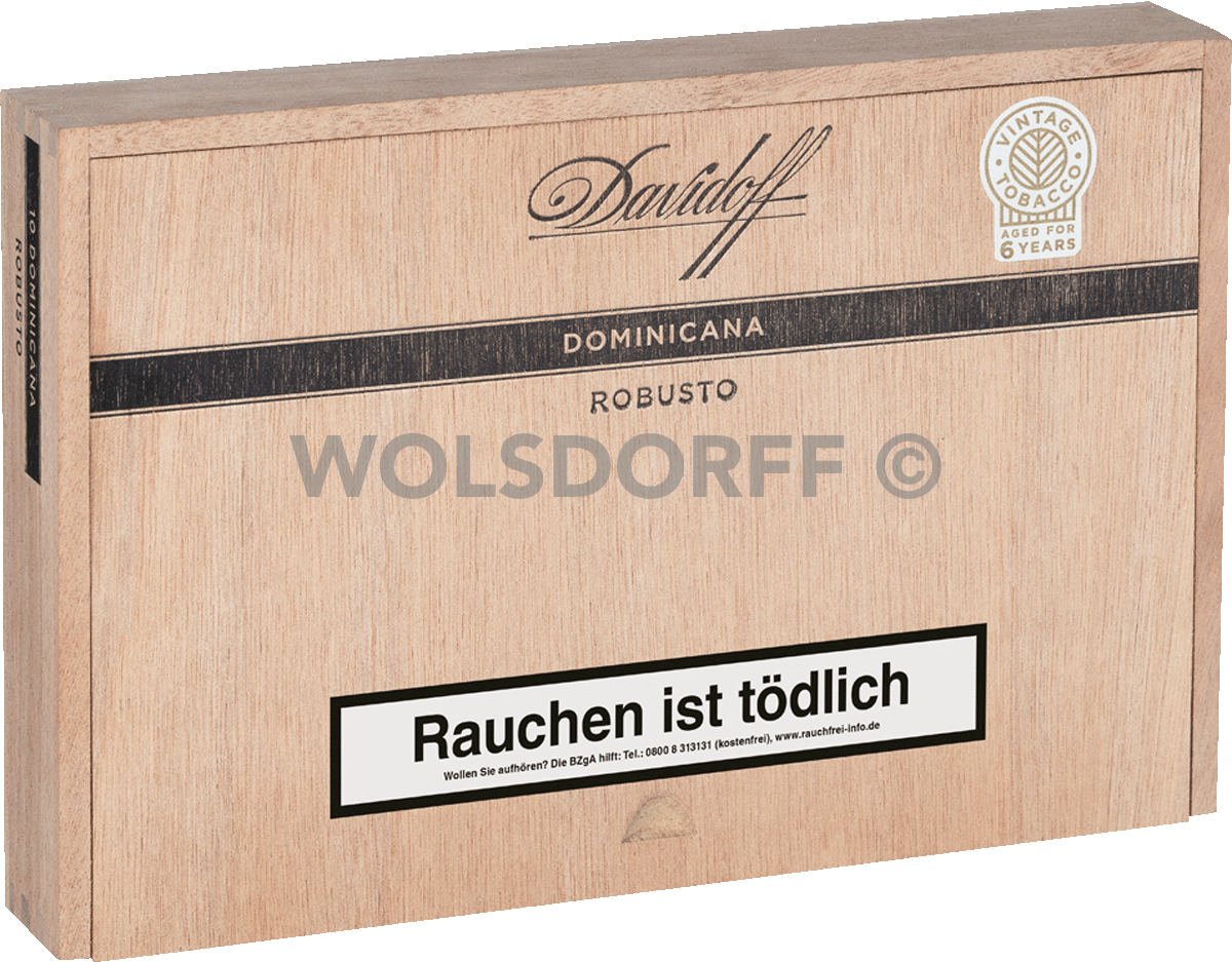 Davidoff Dominicana Robusto - Kiste vorne geschlossen
