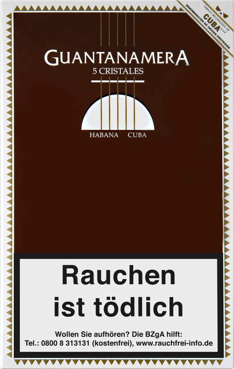 Guantanamera Cristales - Pappetui vorne geschlossen